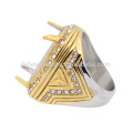 Beautiful and fashionable mans indonesia stainless steel ring, turkish stone ring designs for men